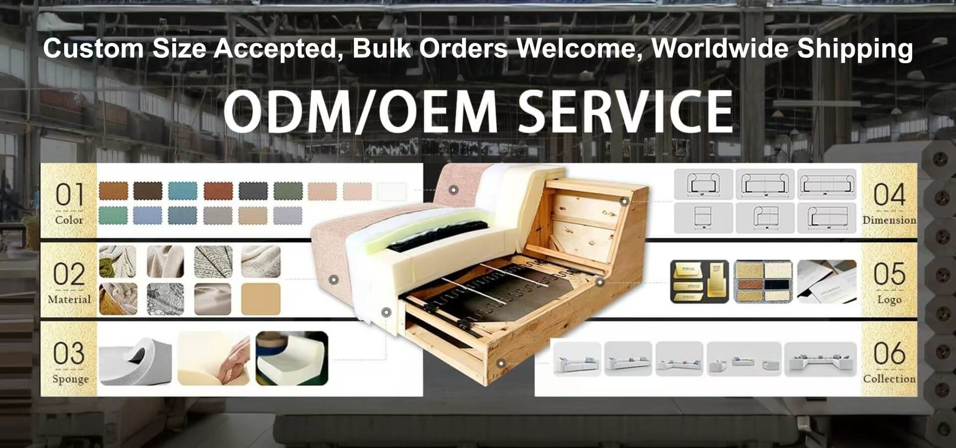 10+ Years of experience in furniture manufacturing