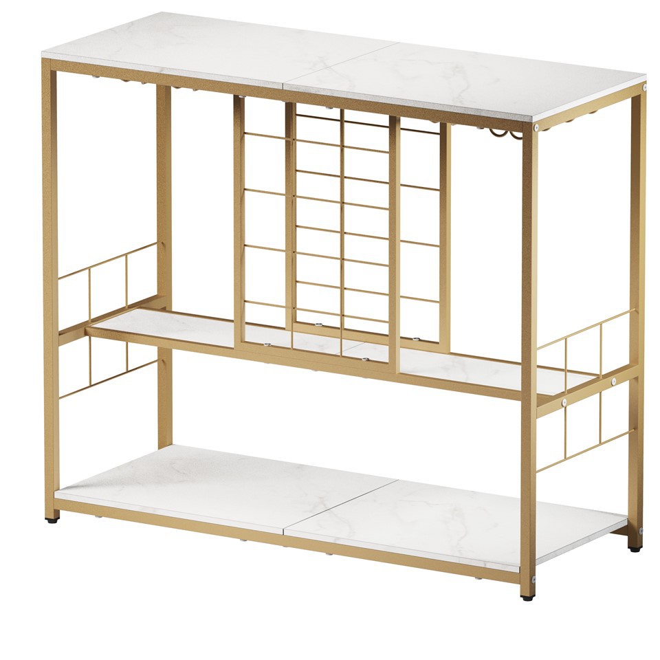 Industrial Chic 15-Bottle Wine Console – Stylish Storage And Entertainer’s Hub
