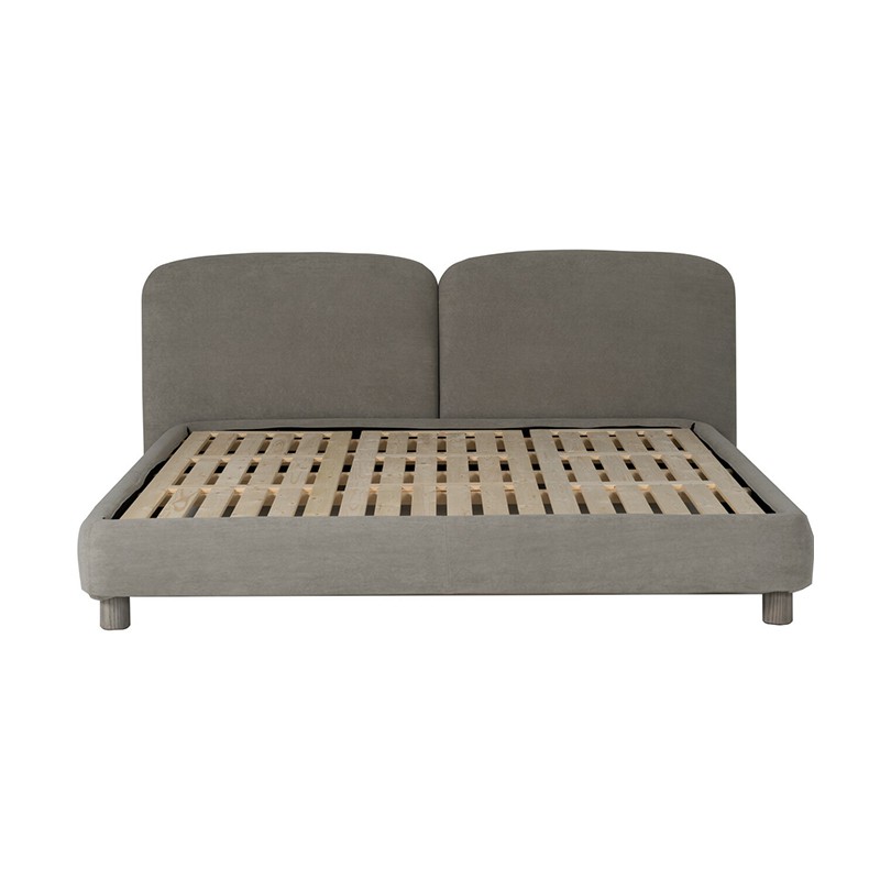 Polyester Upholstered Platform Bed