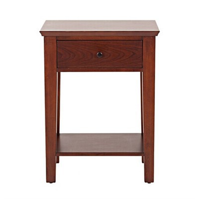 Farmhouse 1 Drawer Wood Nightstands