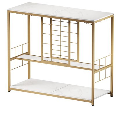 Industrial Chic 15-Bottle Wine Console – Stylish Storage And Entertainer’s Hub